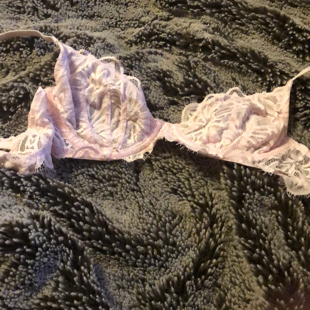 Pink Lacey Underwire Bralette